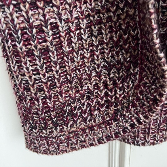 Sam Edelman SD Helen Collared‎ Long Cardigan Duster Maroon Multi Size XS Classic - Picture 5 of 13